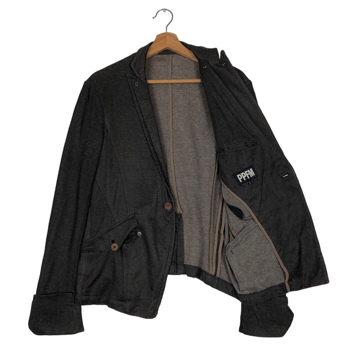 If Six Was Nine 🔥Bondage Biker Jacket PPFM Japan Made Chore Style Size US L / EU 52-54 / 3 - 11 Thumbnail