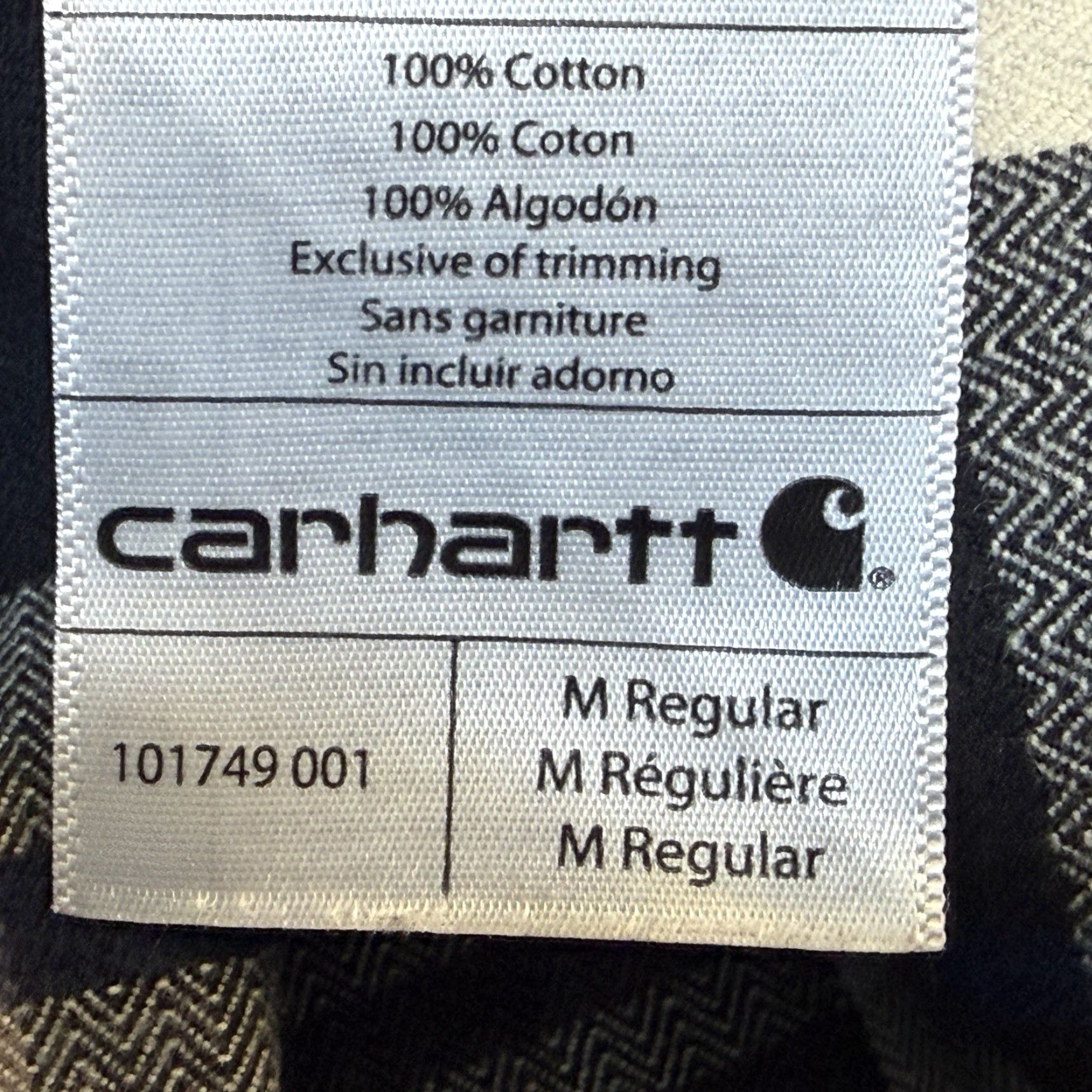 Carhartt Carhartt Button Up Flannel Shirt Mens Medium Black Blue Plaid Long Sleeve Pocket Size US M / EU 48-50 / 2 - 7 Thumbnail