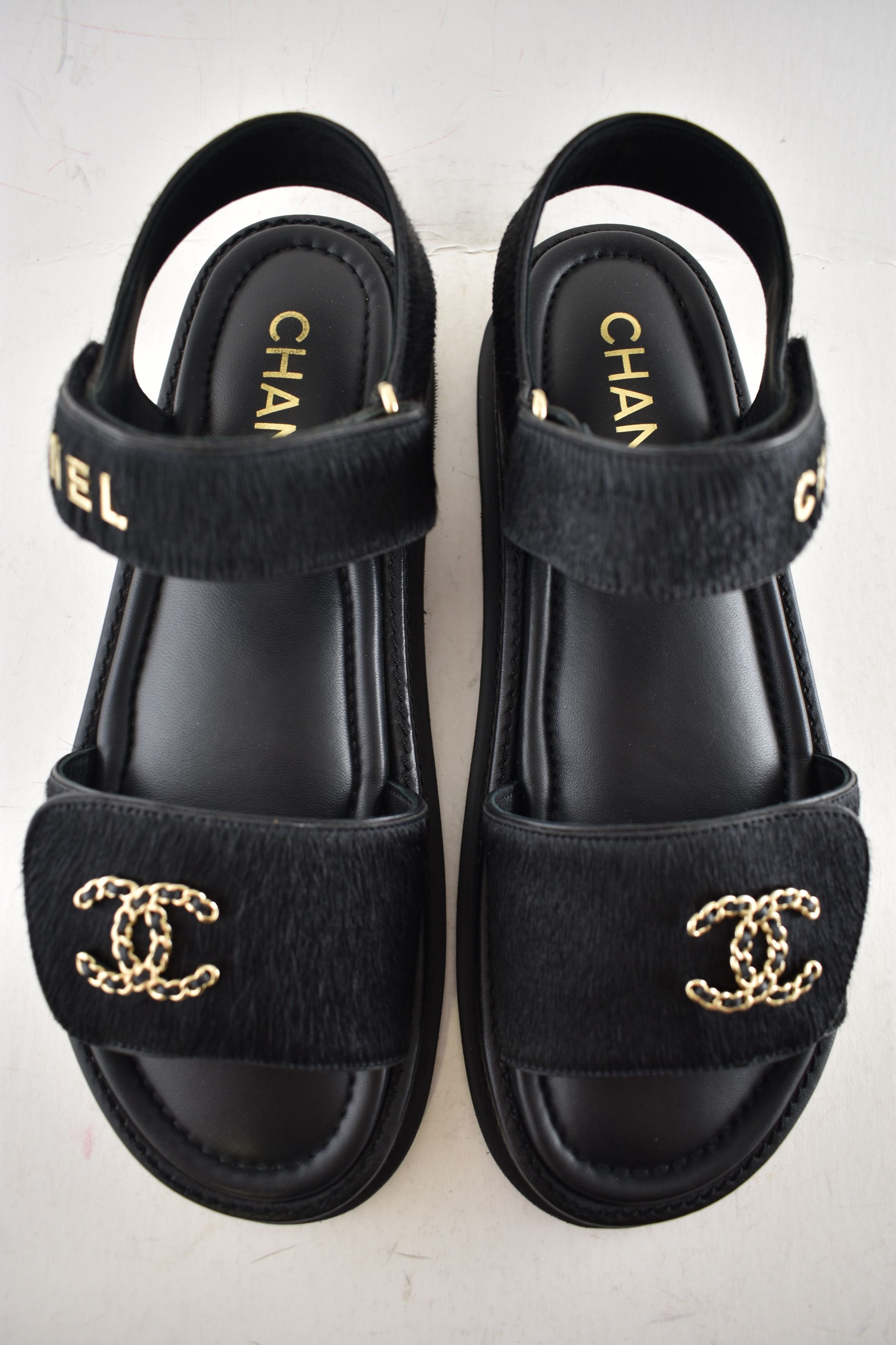 Chanel Chanel 24B CC Logo Mule Slide Strap Flat Teva Dad Sandal 36 Size US 6 / IT 36 - 12 Thumbnail