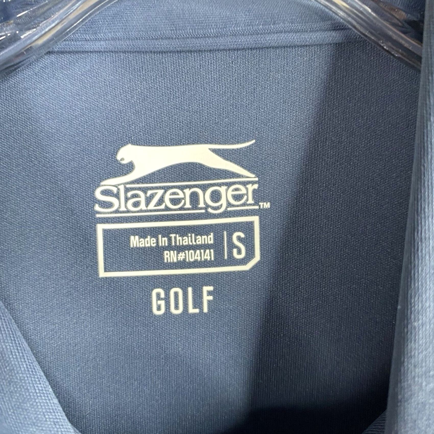 Vintage Slazenger Golf Polo Shirt Womens S Short Sleeve Blue 1/4 Zip Logo Pickleball Fun Size S / US 4 / IT 40 - 3 Thumbnail