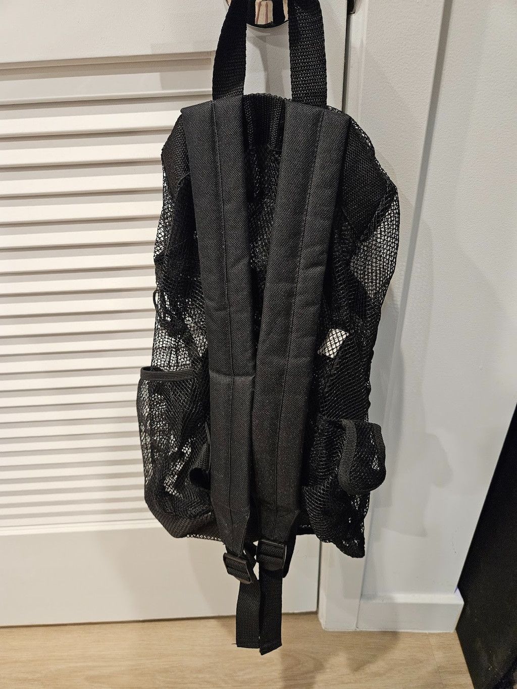 Marc Jacobs Marc Jacobs Black Mesh Backpack Adjustable Strap Zip Closure Size ONE SIZE - 8 Thumbnail