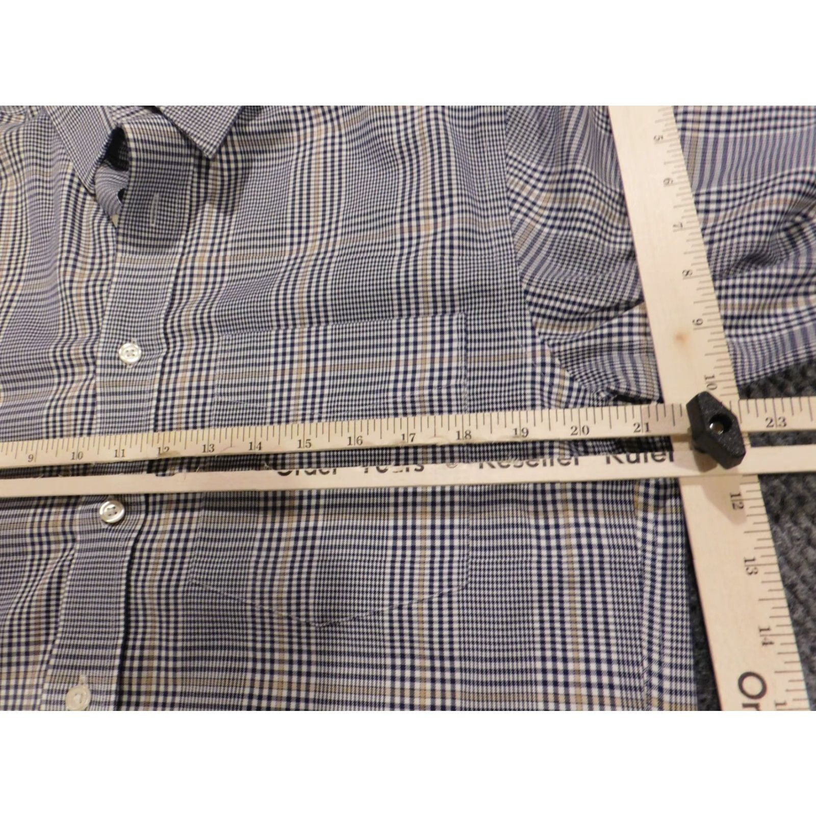 Eddie Bauer Eddie Bauer Shirt Mens Small Blue Plaid Button-Down Regular Fit Pocketed Cotton Wool Knit Size US S / EU 44-46 / 1 - 6 Thumbnail