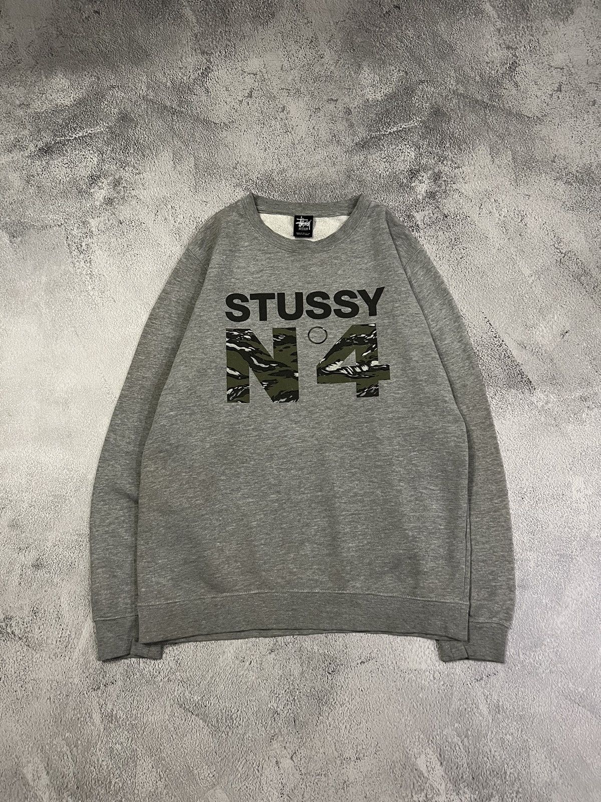 Stussy Vintage Y2k Stussy N4 Reflective Big Logo Sweatshirt 00’s Size US M / EU 48-50 / 2 - 3 Thumbnail