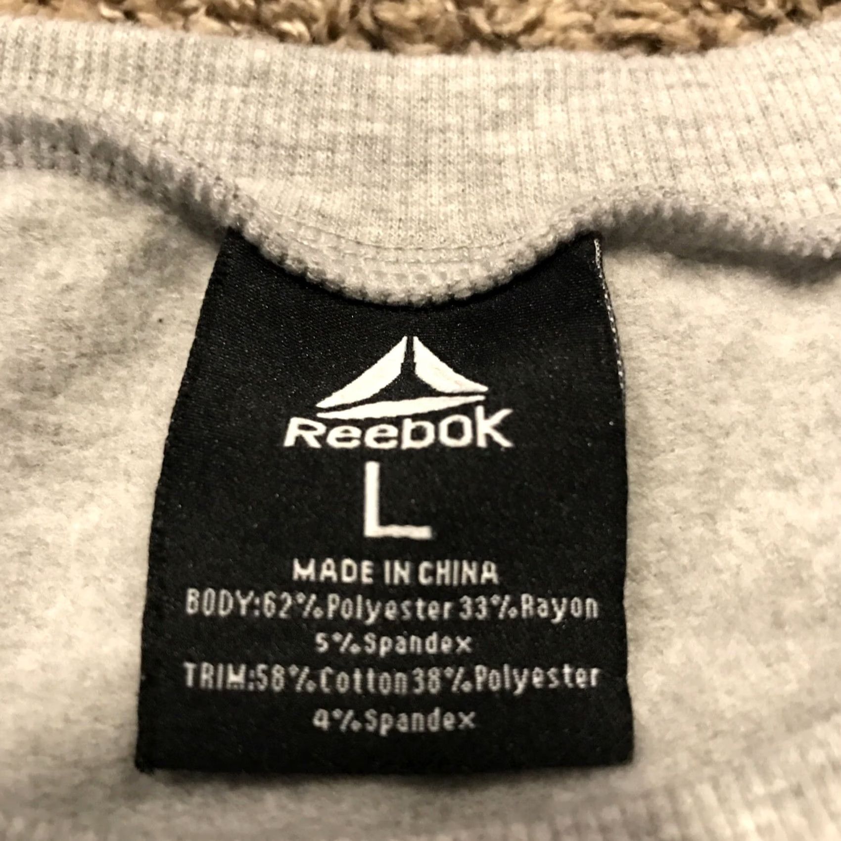 Reebok Reebok Women's M Pullover Sweater Gray Long Sleeve Solid Cotton Blend B6 Size M / US 6-8 / IT 42-44 - 2 Thumbnail
