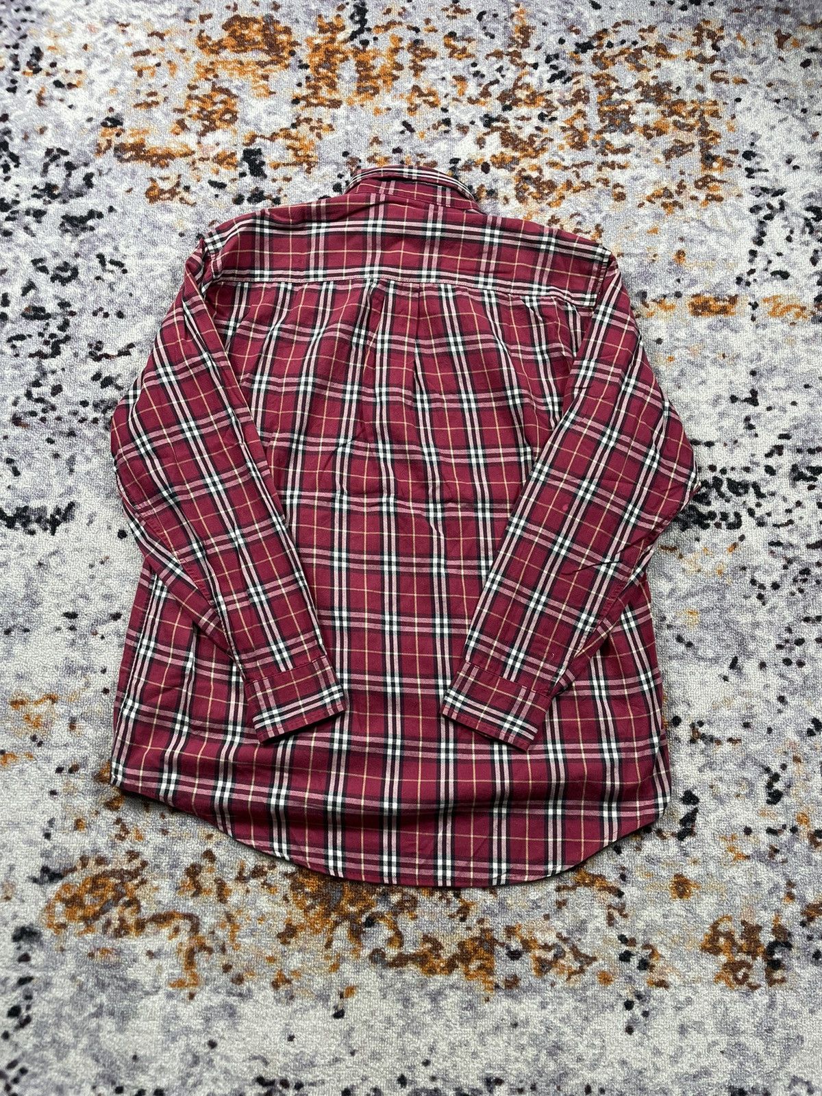 Burberry × Vintage Vintage Burberrys nova check shirt red size M to L Size US M / EU 48-50 / 2 - 5 Thumbnail