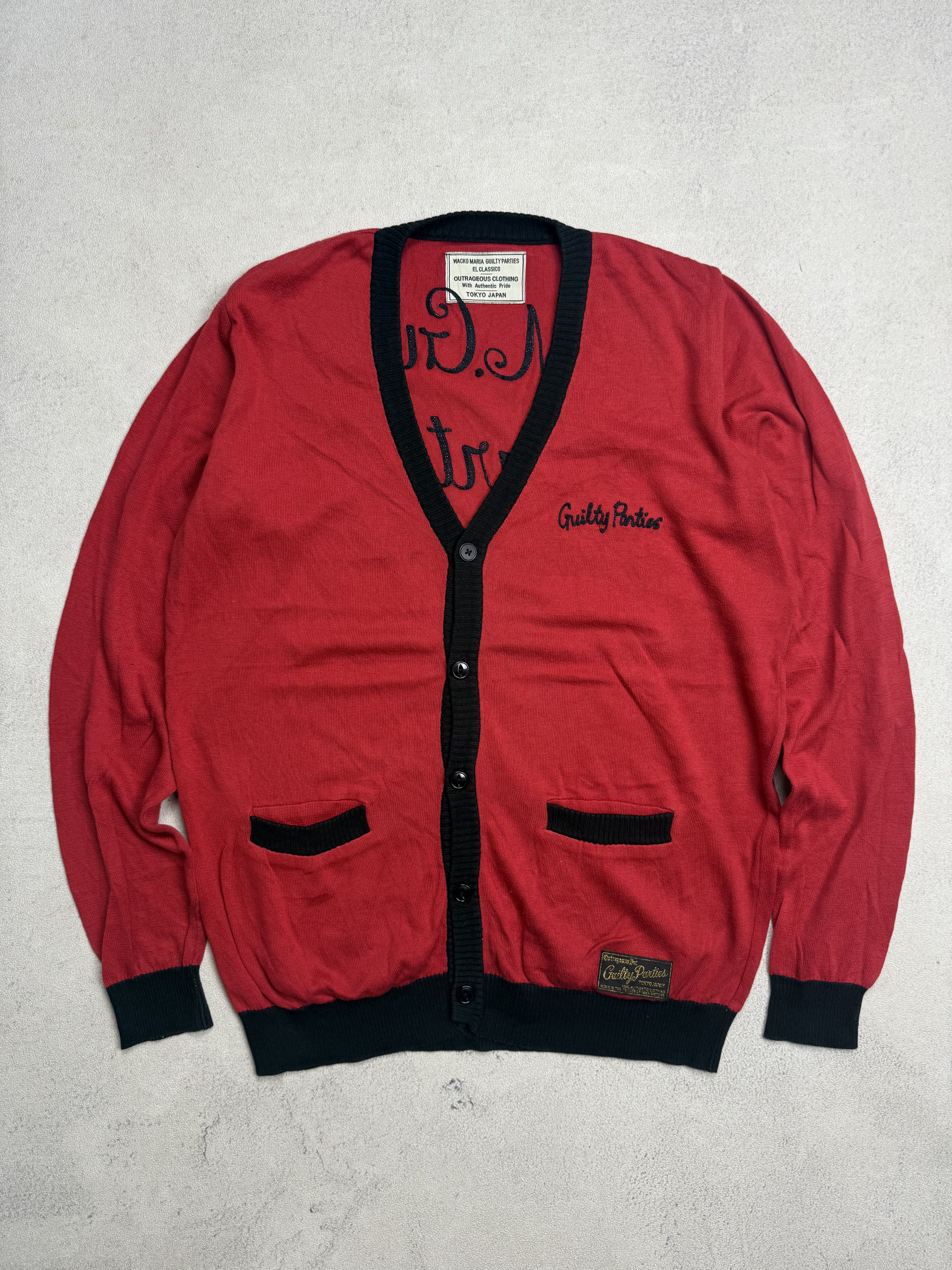 Wacko Maria Wacko Maria Guilty Parties Atomic Spider Web Cardigan