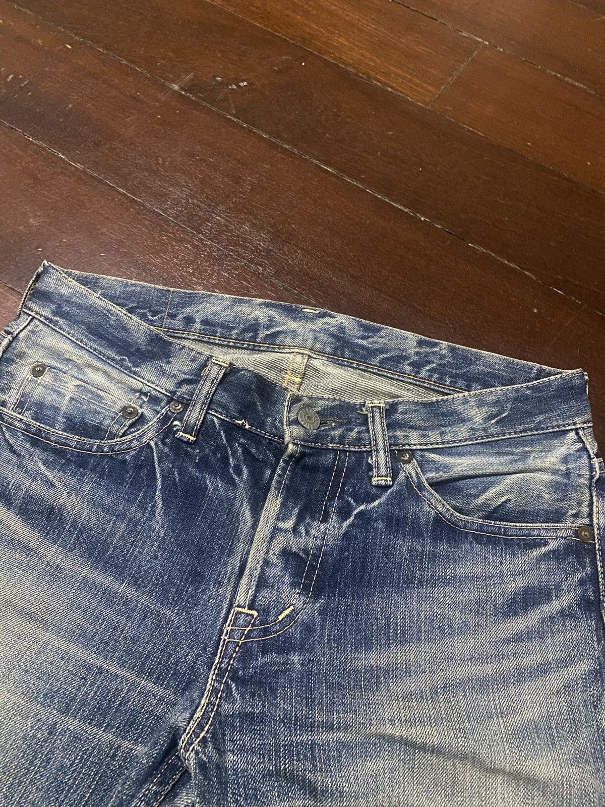 OMNIGOD Vintage omnigod mud wash flare selvedge jeans Size US 31 - 19 Thumbnail