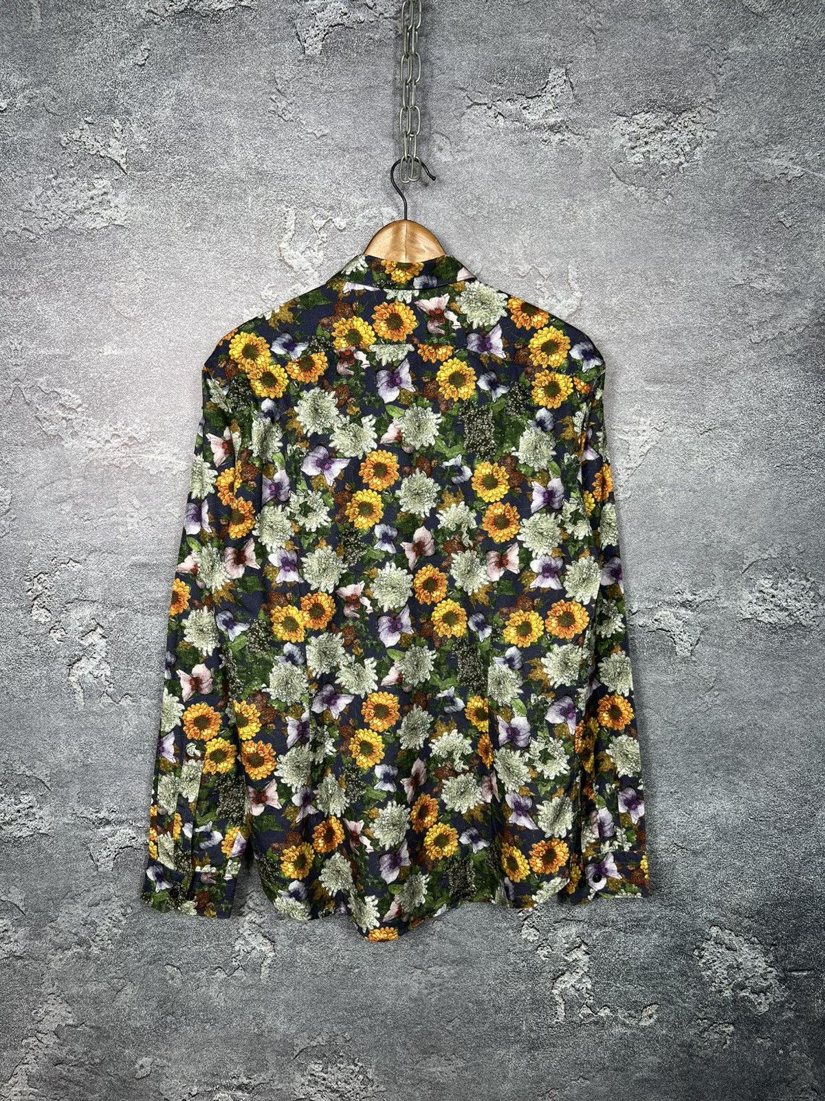 Eton Eton Flower Floral Print Button-up Shirt Size US M / EU 48-50 / 2 - 9 Thumbnail