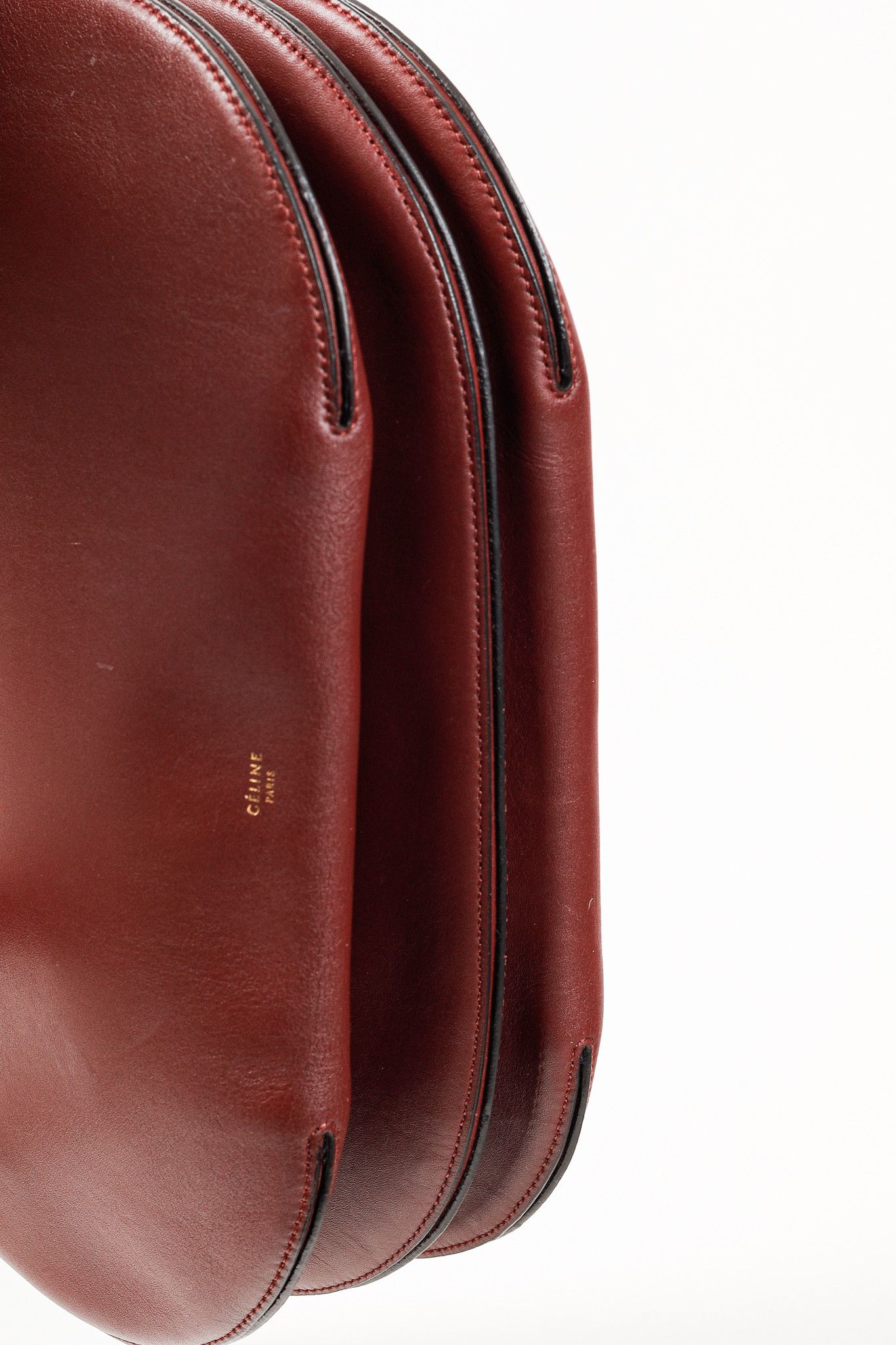 Celine Celine Light Burgundy Medium Calfskin Saddle Bag Size ONE SIZE - 5 Thumbnail