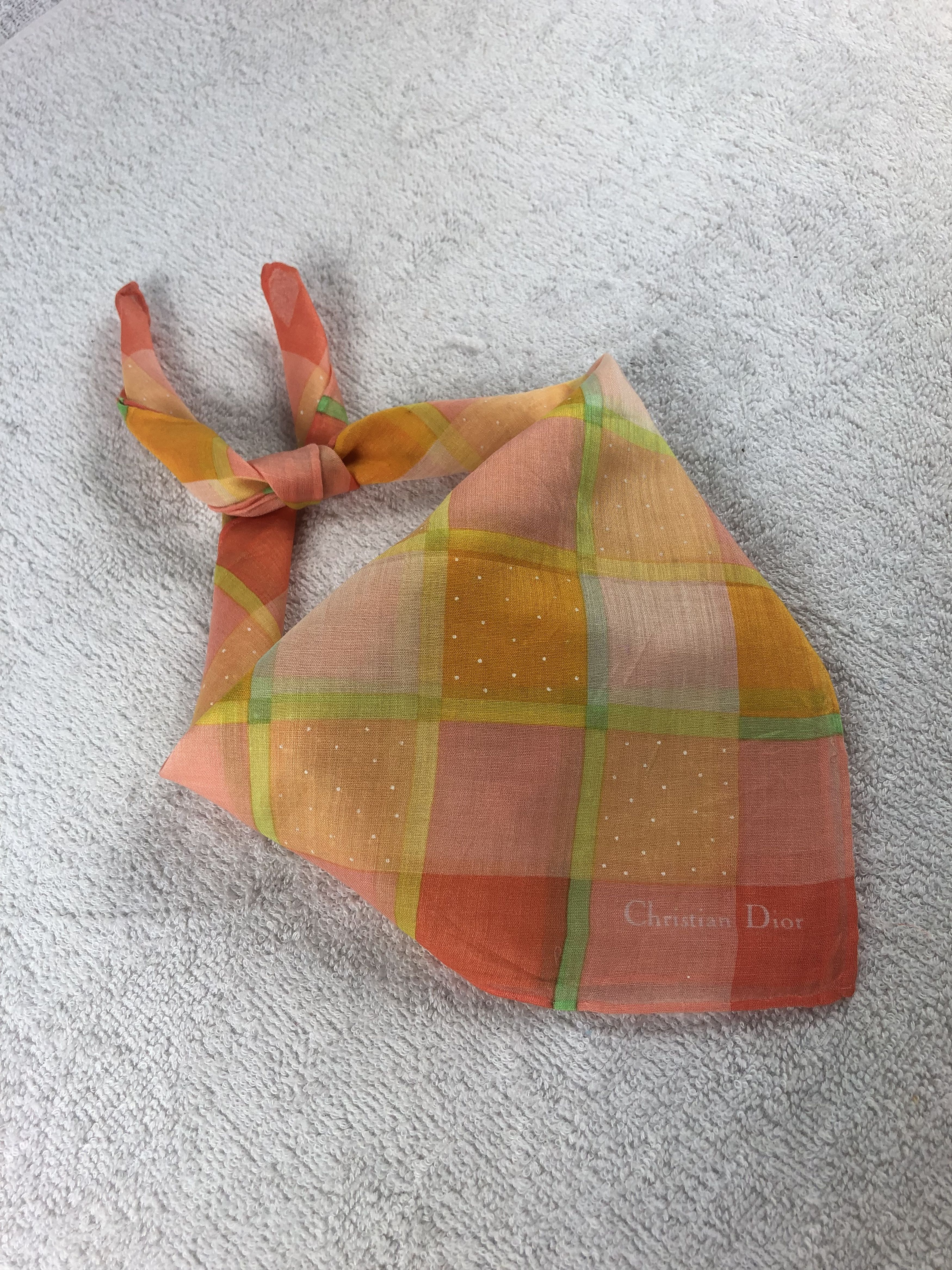Vintage Christian Dior Handkerchief / Bandana / Neckerchief Size ONE SIZE - 2 Thumbnail