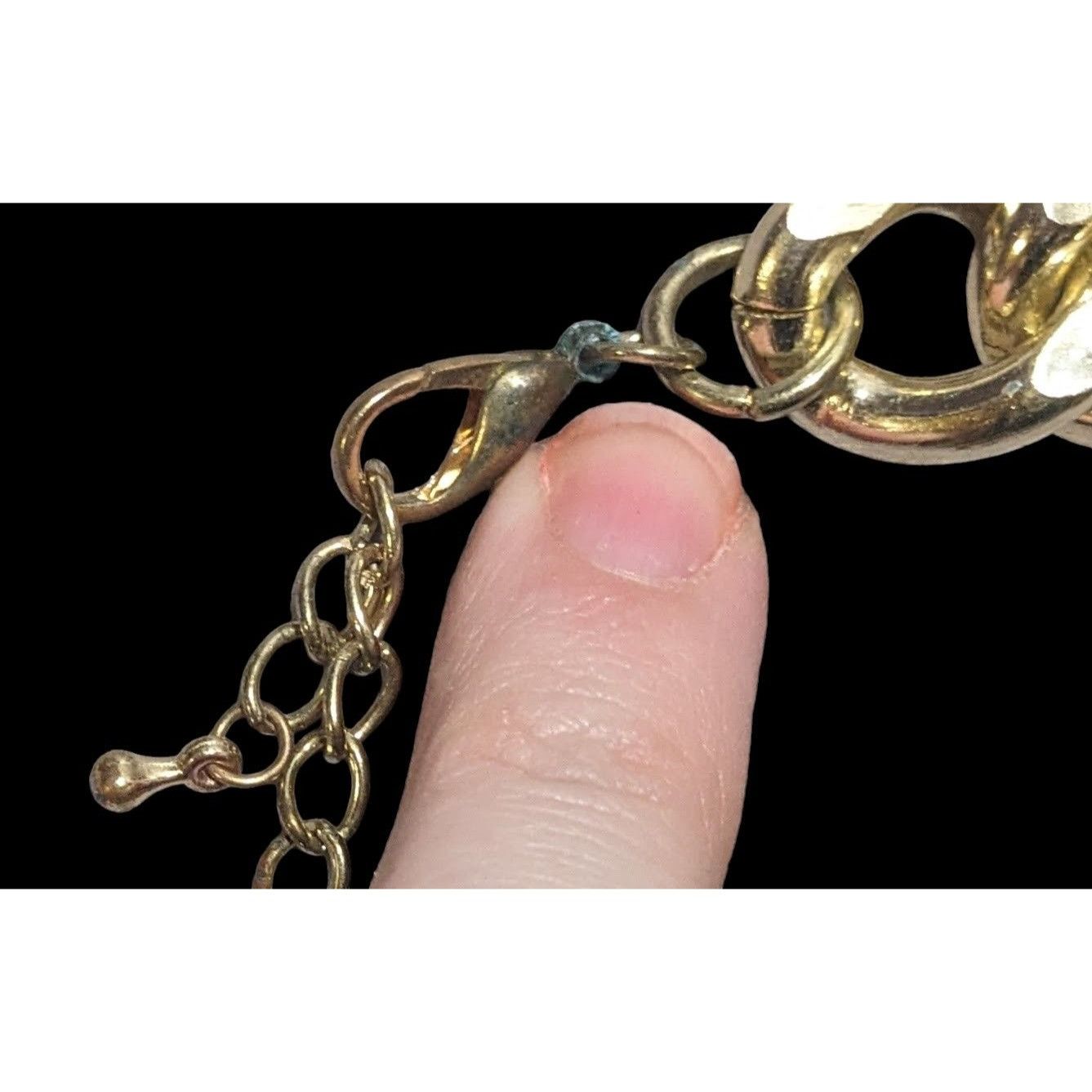 Other Chunky 80s Gold & Pink Chain Necklace Size ONE SIZE - 6 Thumbnail