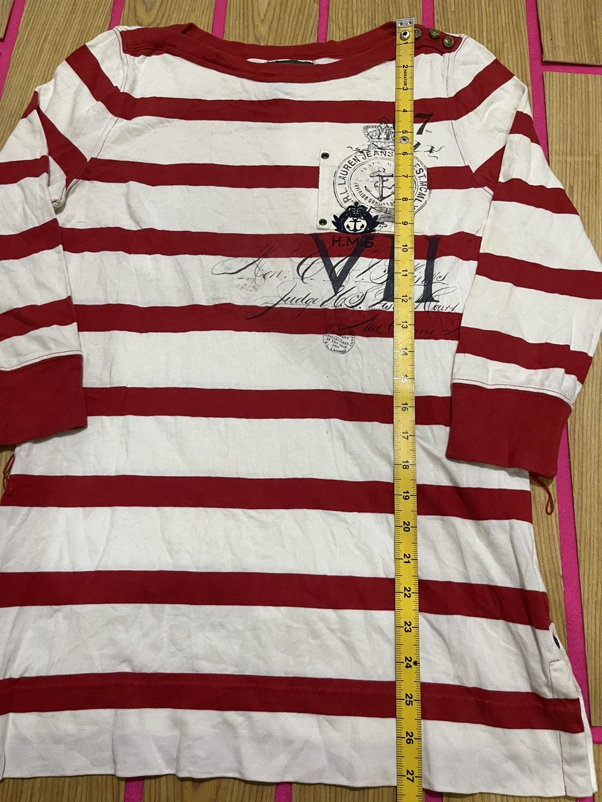 Lauren Ralph Lauren Y2K RALPH LAUREN women's sleeve tshirt Size S / US 4 / IT 40 - 10 Thumbnail