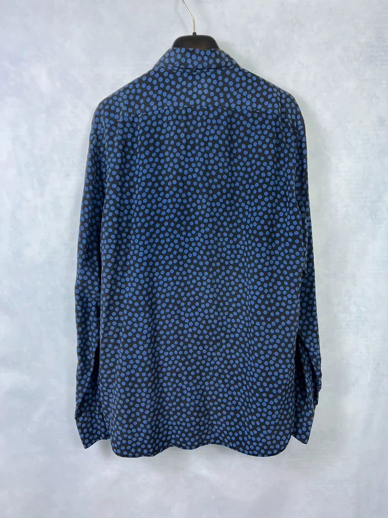 Yves Saint Laurent Saint Laurent22ss silk blue polka-dot shirt 2503-Nextarrow Size US XXS / EU 40 - 2 Thumbnail