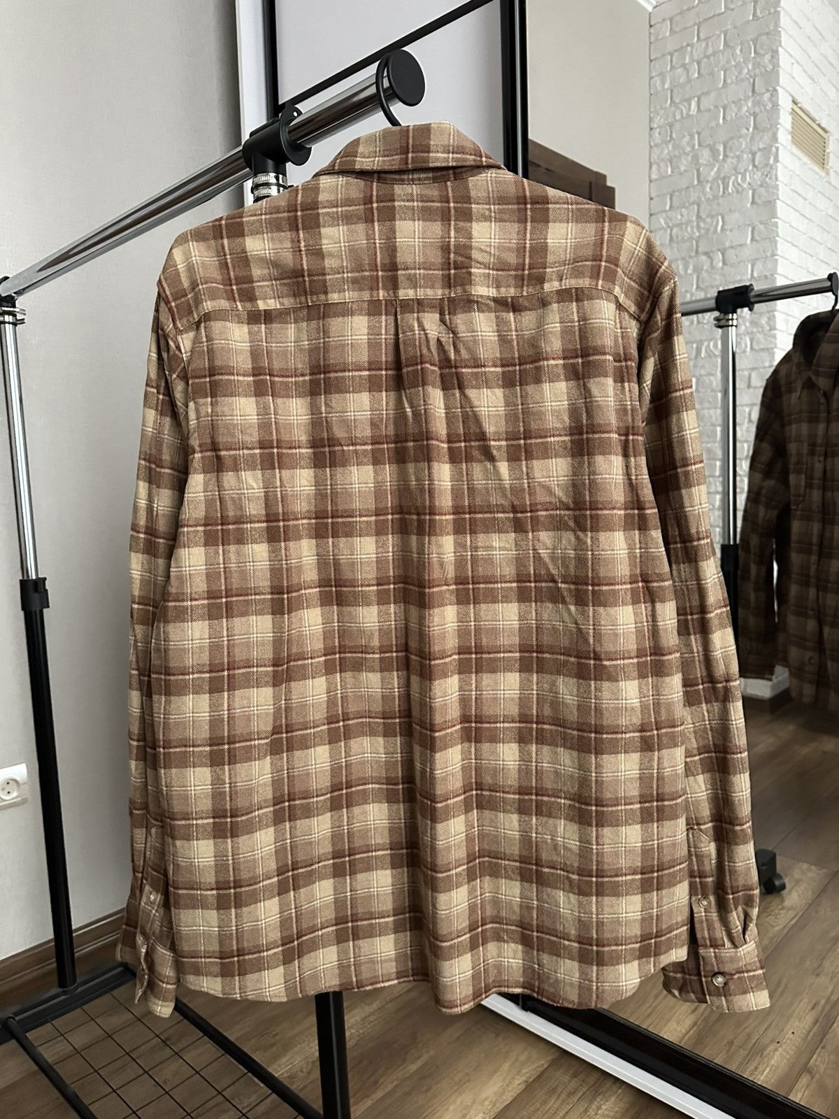 A.P.C. A.P.C. Rue Madame Paris Shirt Button Up Long Sleeve Flannel Size US L / EU 52-54 / 3 - 4 Thumbnail