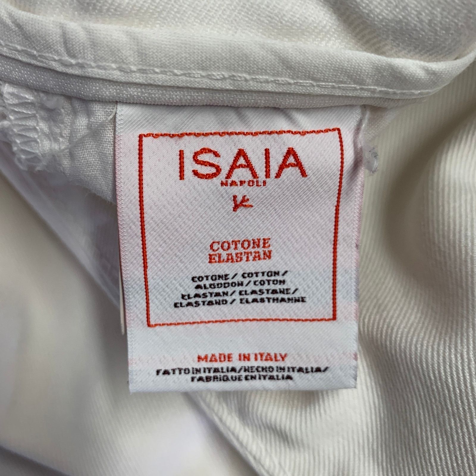 Isaia ISAIA Size 32 White Cotton Blend Straight Jeans Size US 32 / EU 48 - 3 Thumbnail