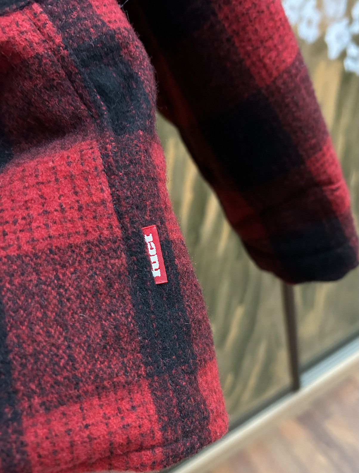 FUCT × Japanese Brand × SSDD FUCT SSDD F/W 2015 Red Buffalo Plaid Work Jacket Talon Zip Size US M / EU 48-50 / 2 - 7 Thumbnail