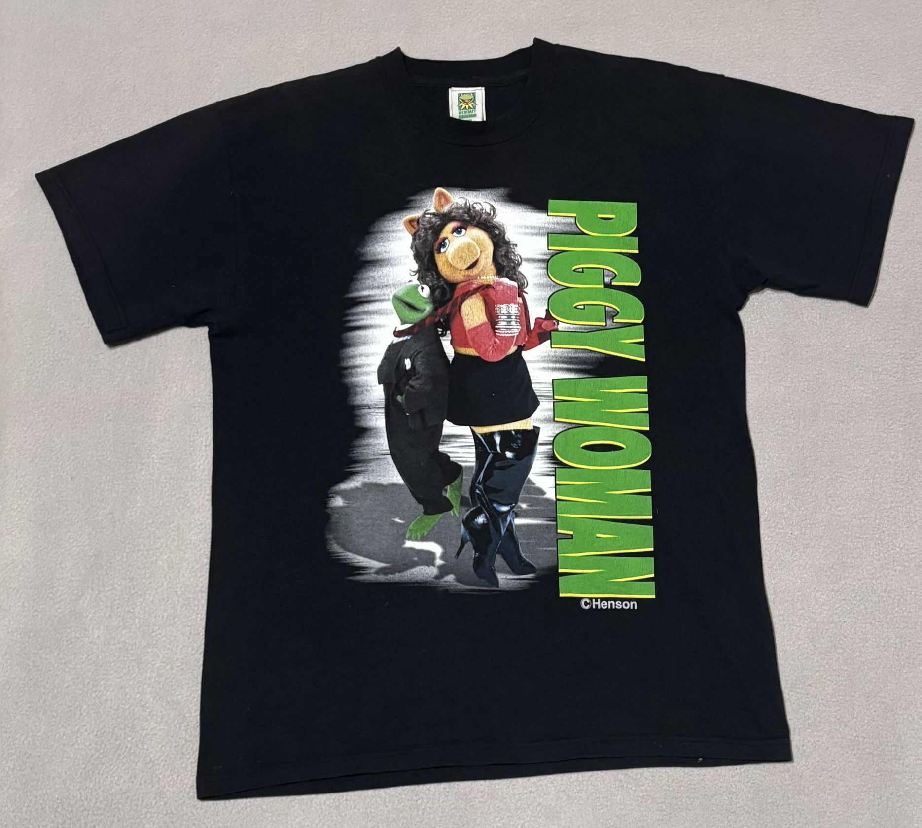 Fruit Of The Loom Piggy Woman Kermit Collection 1994 Screen Stars vintage Size US XL / EU 56 / 4 - 5 Thumbnail