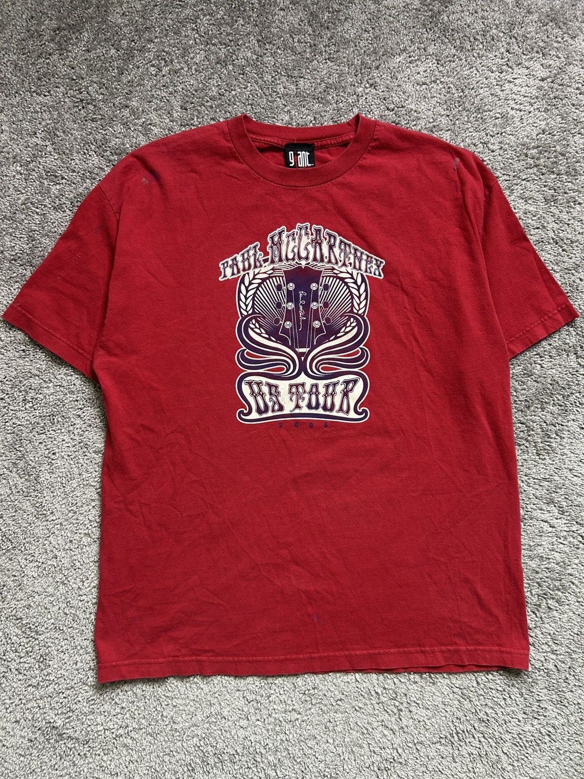 Band Tees Vintage Y2K Paul McCartney Band Tour Tee Dated 2005 Giant Size US XL / EU 56 / 4 - 1 Thumbnail
