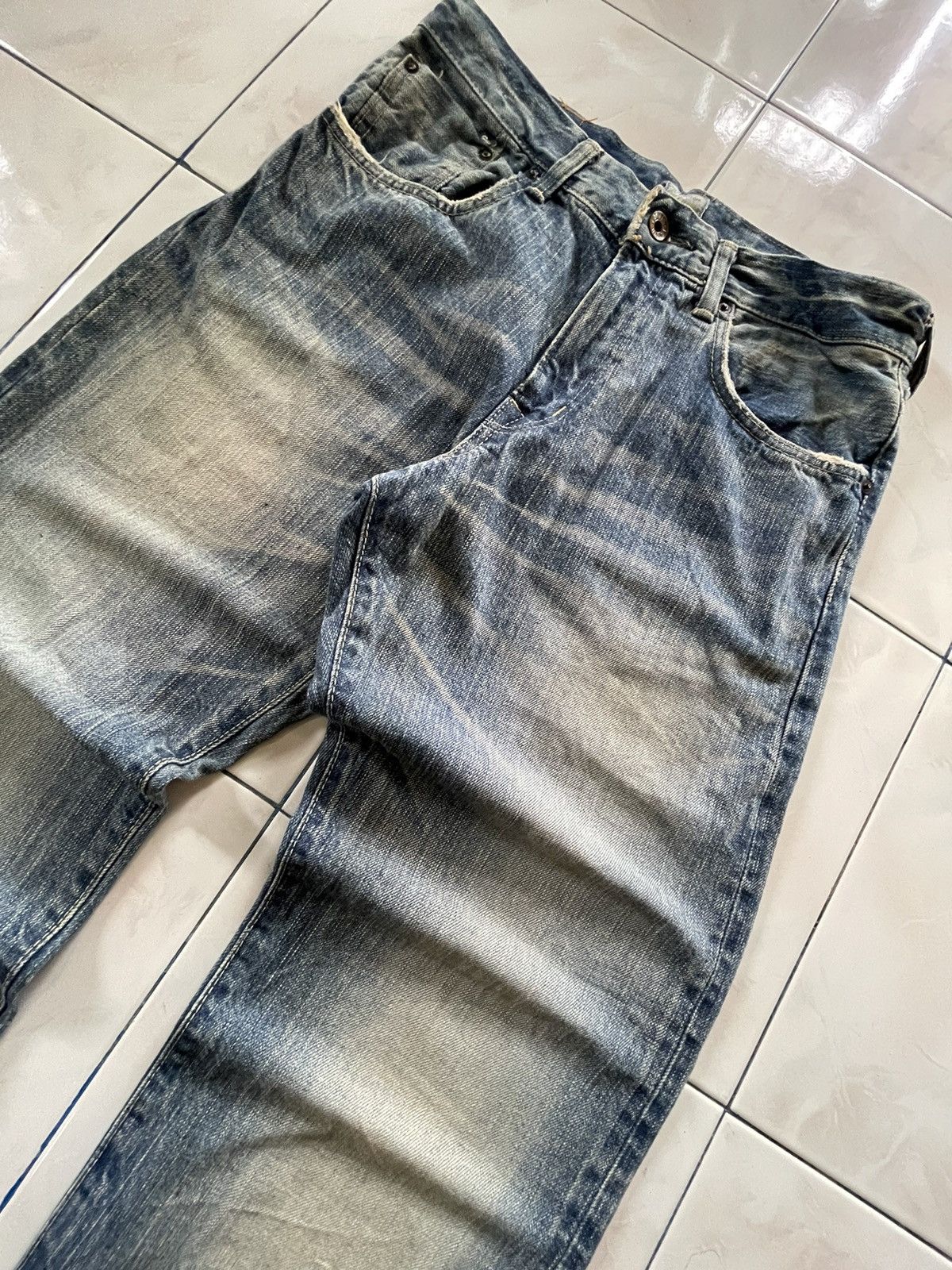 Edwin × Japanese Brand × Vintage Vintage Edwin 505 Z Baggy Loose Selvedge Jeans Rare Size US 30 / EU 46 - 4 Thumbnail