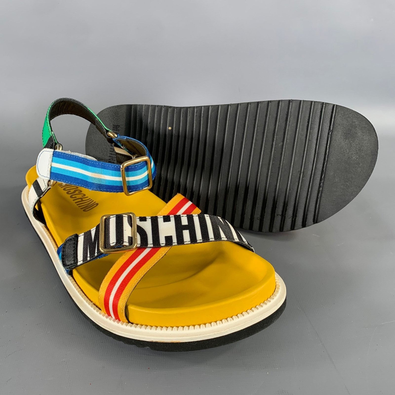 Moschino MOSCHINO Size 12 Multi-Color Geometric Sandals Size US 12 / EU 45 - 5 Thumbnail