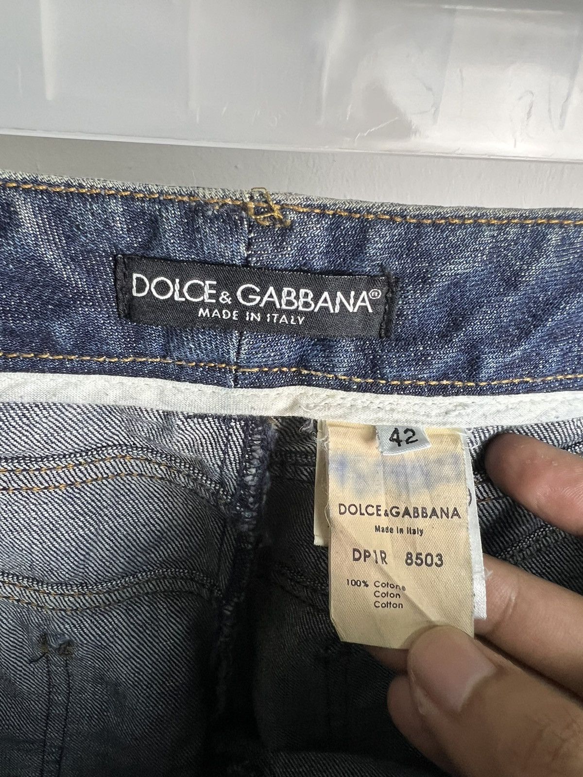 Dolce & Gabbana SS2003 Dolce&Gabbana Side Zipper Denim Jeans Size US 33 - 10 Thumbnail