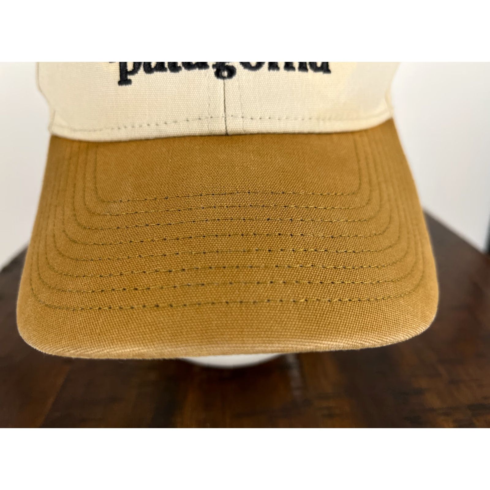 Patagonia Patagonia Hat Cap Snap Back Adult One Size Brown Beige Embroidered Logo Men Sn cap Back Hat Snapback Beach Casual Travel 90s Sport Fish Logo Size ONE SIZE - 5 Thumbnail