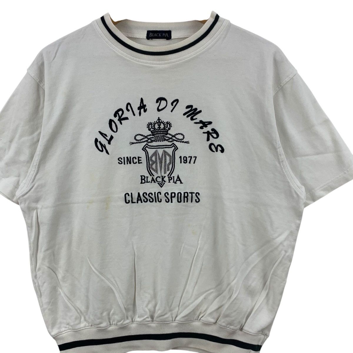 Vintage Vintage BLACK PIA Gloria Di Mare Embroidered Logo Sweatshirt Size M / US 6-8 / IT 42-44 - 5 Thumbnail