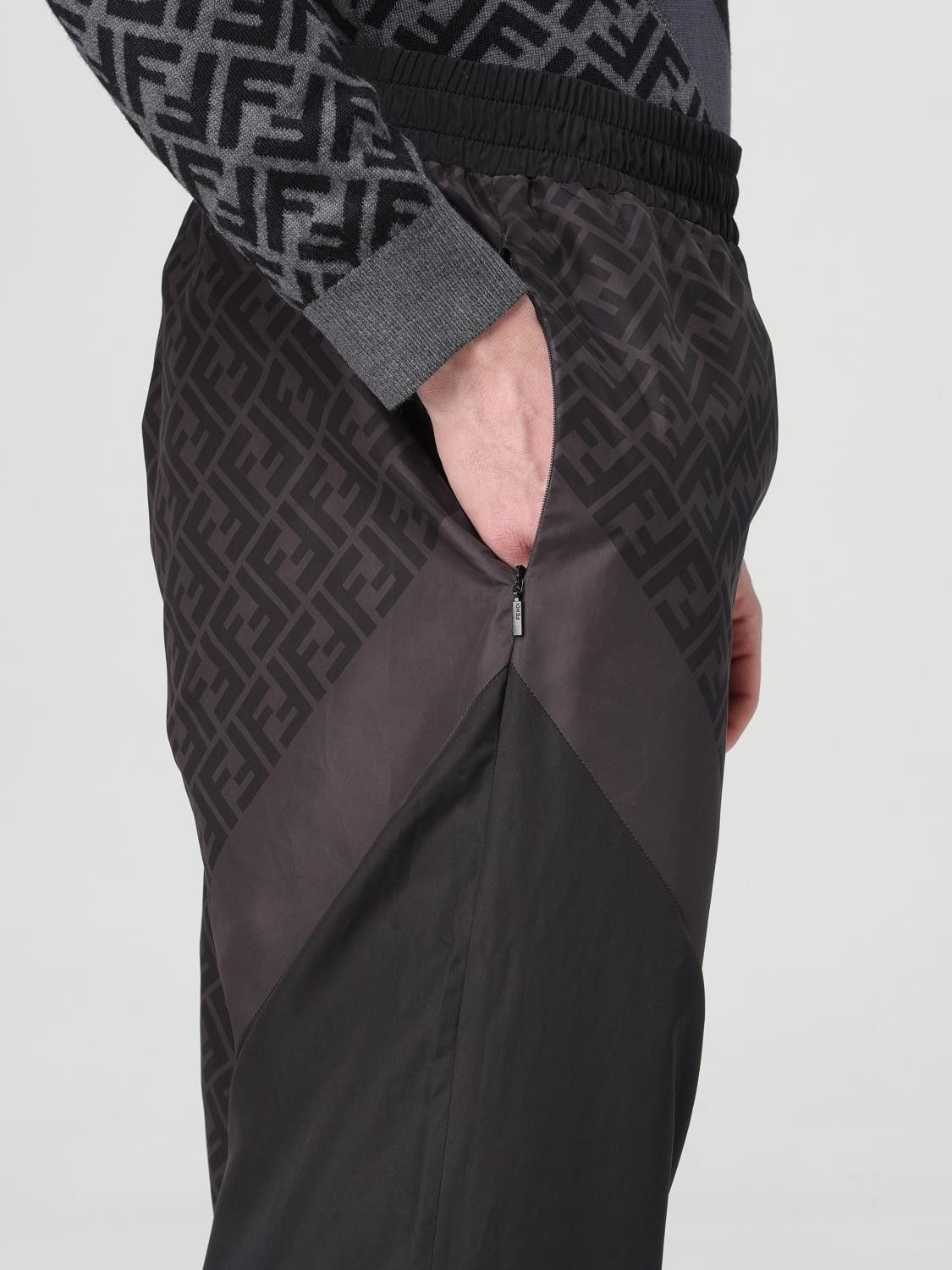 Fendi o1s1wg110226 Sweatpant & Jogger in Chocolate Brown/Black Size US 34 / EU 50 - 5 Thumbnail