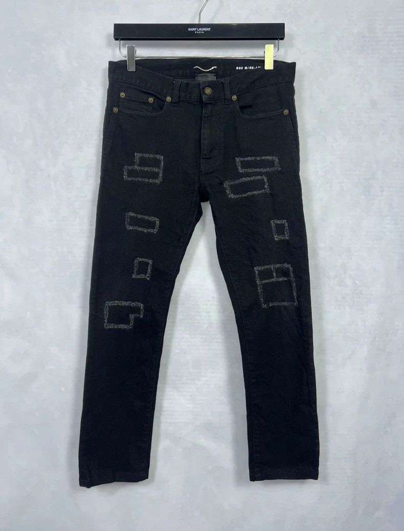 Saint Laurent Patchwork Denim Pants Size 30- DMC