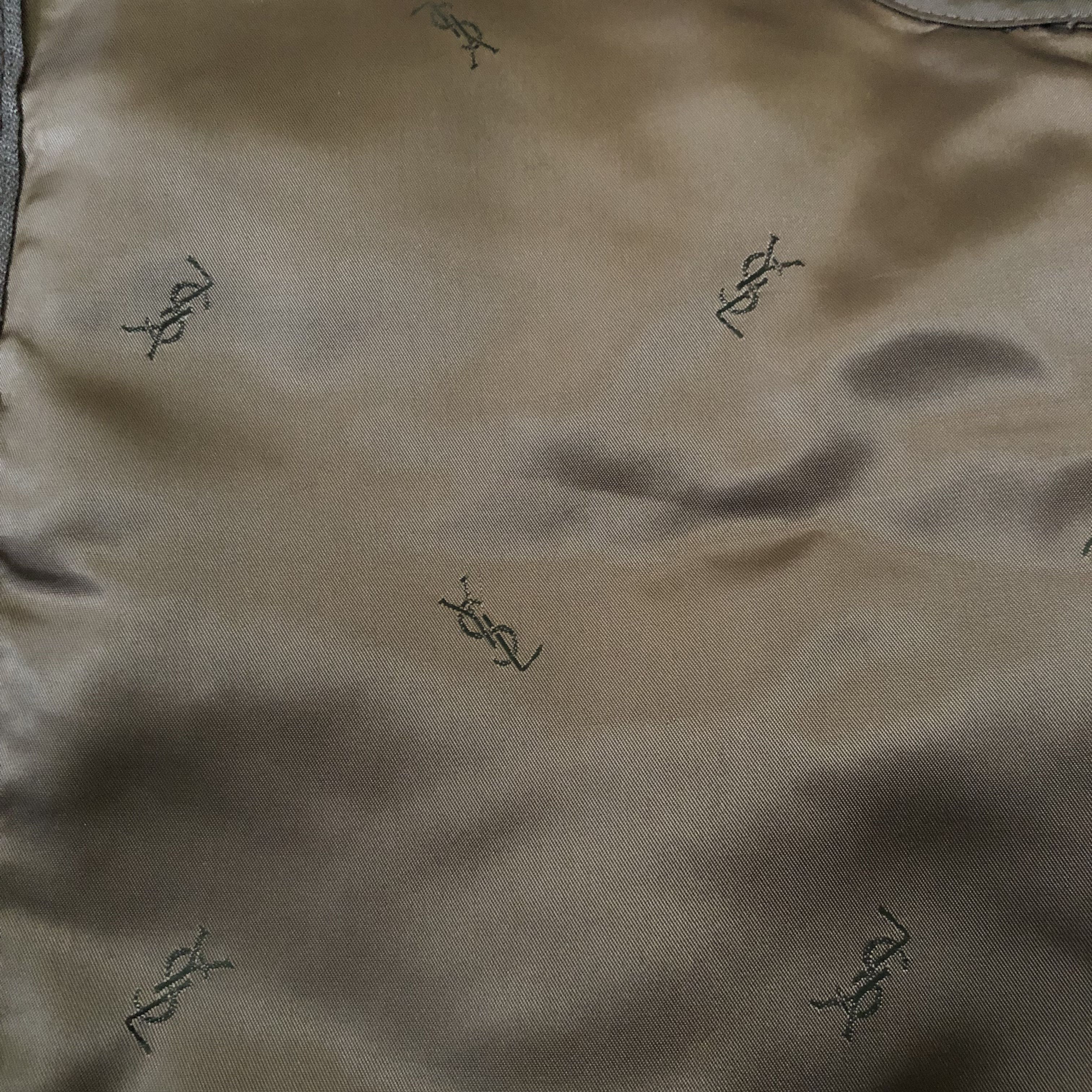 Yves Saint Laurent VINTAGE 90s Yves Saint Lauren monogram inner vests jacket Size US XL / EU 56 / 4 - 4 Thumbnail