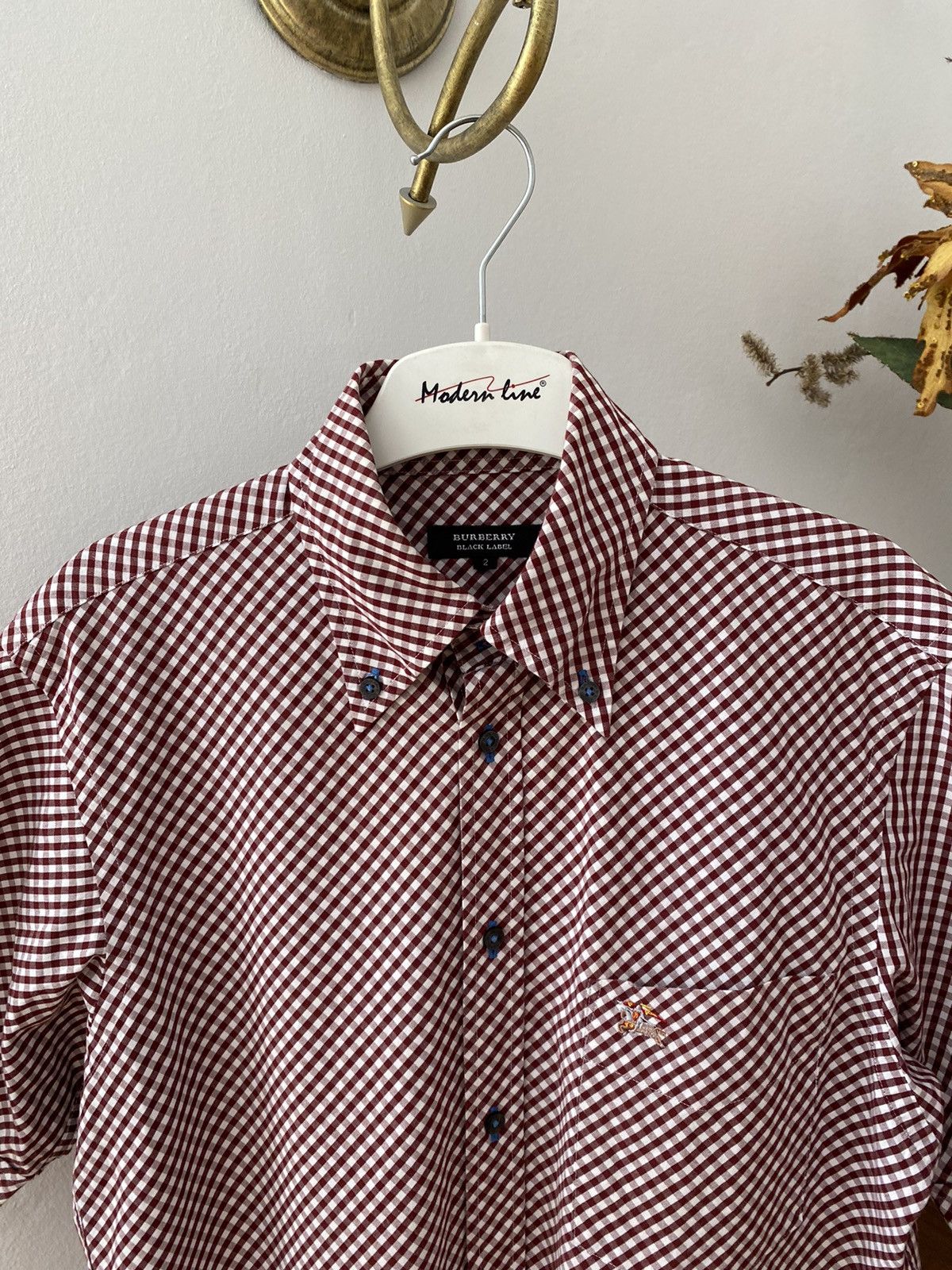Burberry Burberry Black Label Short Sleeve Button Up Shirt Size XS / US 0-2 / IT 36-38 - 3 Thumbnail
