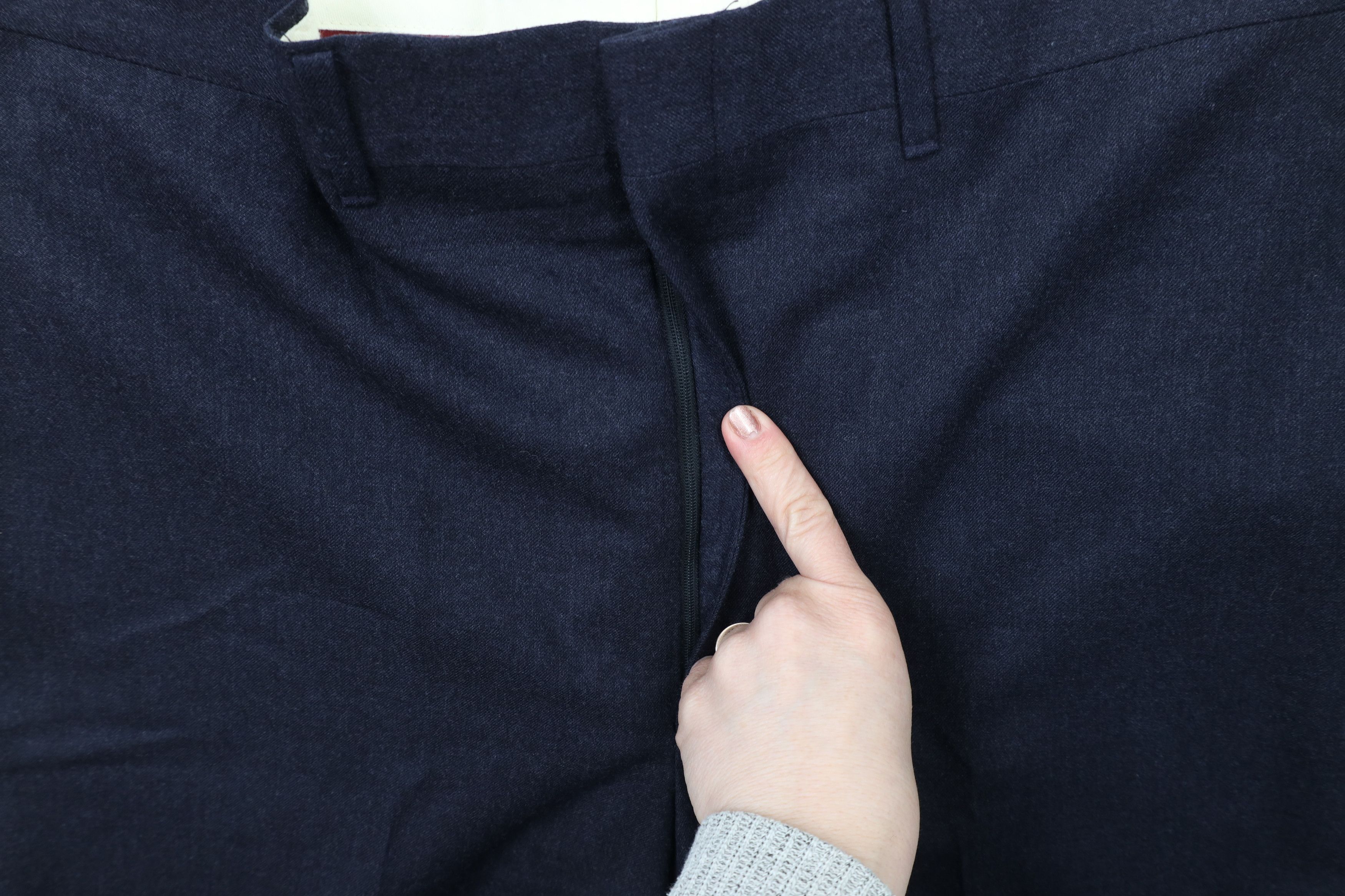 Vintage Vintage 70s Streetwear Flared Wide Leg Chino Pants Blue USA Size US 36 / EU 52 - 6 Thumbnail