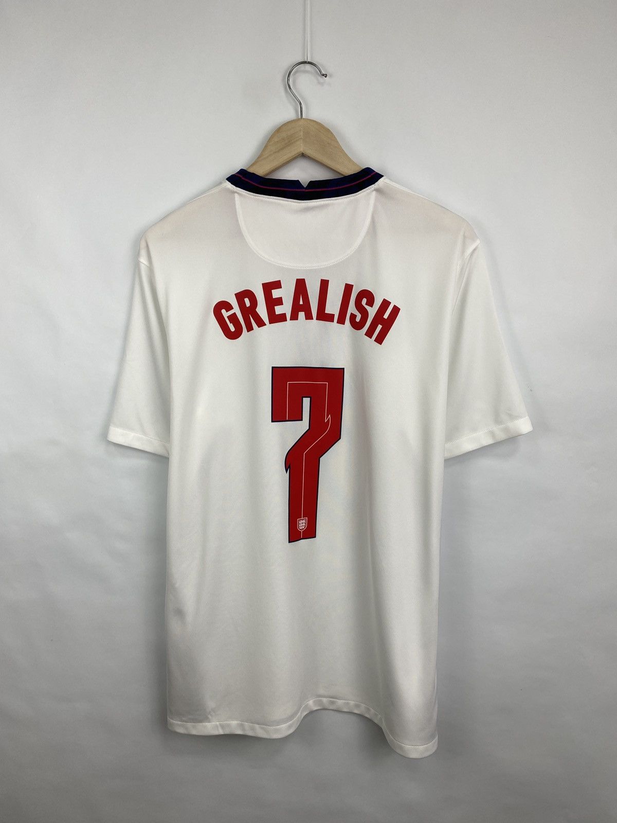 Nike 🏴󠁧󠁢󠁥󠁮󠁧󠁿 England Nike Grealish 7 Soccer Jersey Rare Retro Hype Y2K Size US XL / EU 56 / 4 - 9 Thumbnail