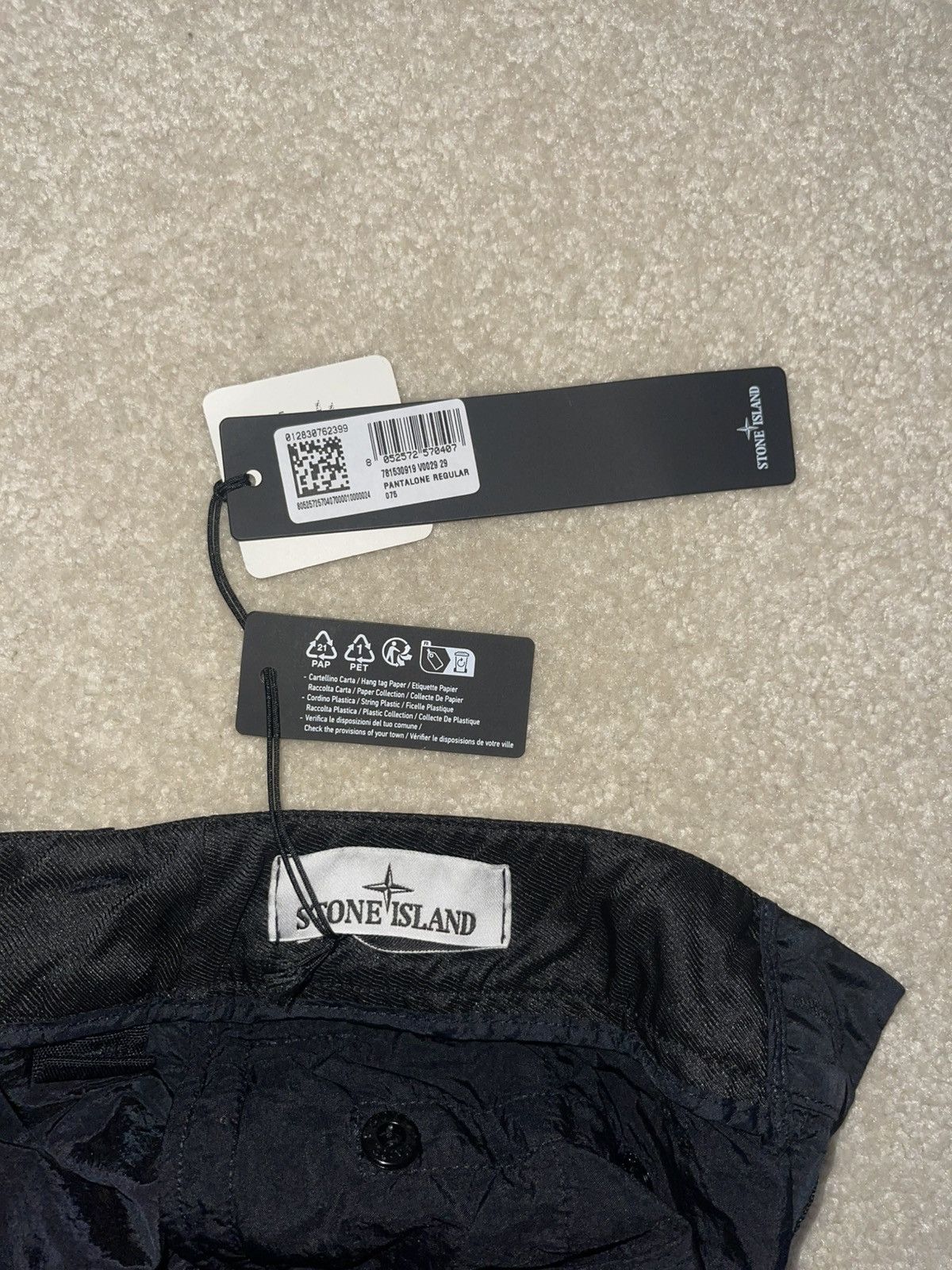 Stone Island Stone Island Econyl Nylon Cargo Pants Size M Size US 31 - 4 Thumbnail