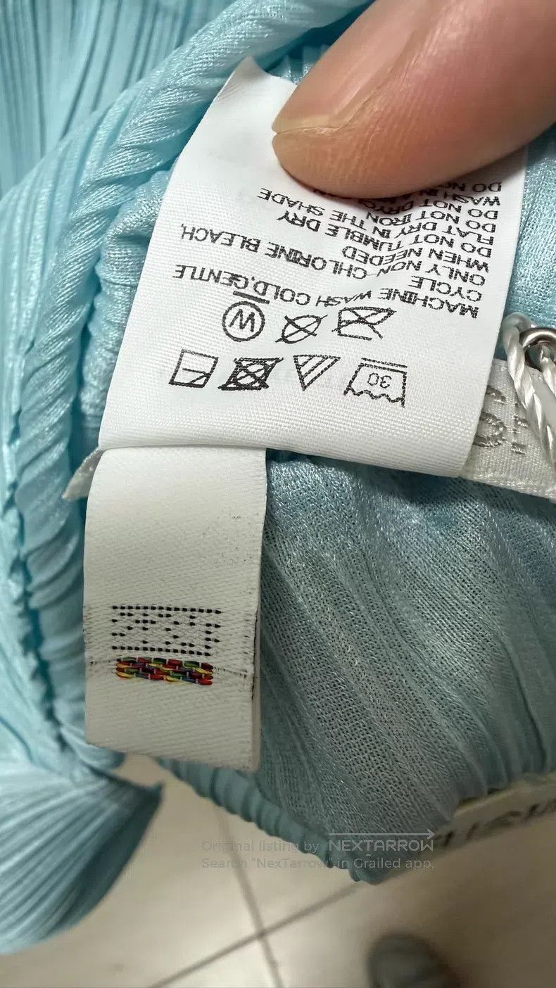 Issey Miyake Issey Miyake Frozen Ice Blue Top Size XXL / US 16-18 / IT 52-54 - 7 Thumbnail