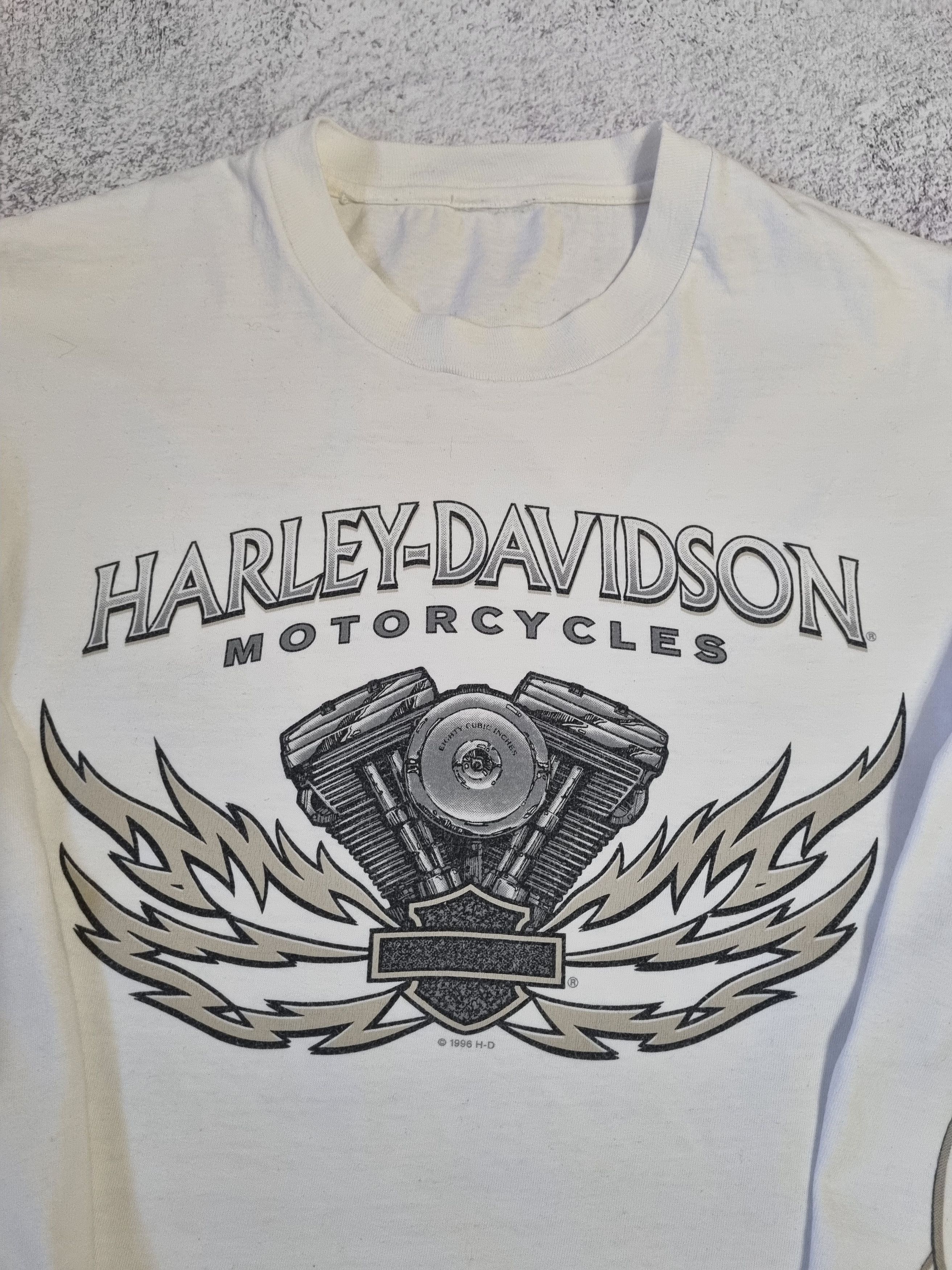 Harley Davidson Vintage 1996 Harley Davidson Flame Logo Oklahoma Long Sleeve Size US M / EU 48-50 / 2 - 5 Thumbnail