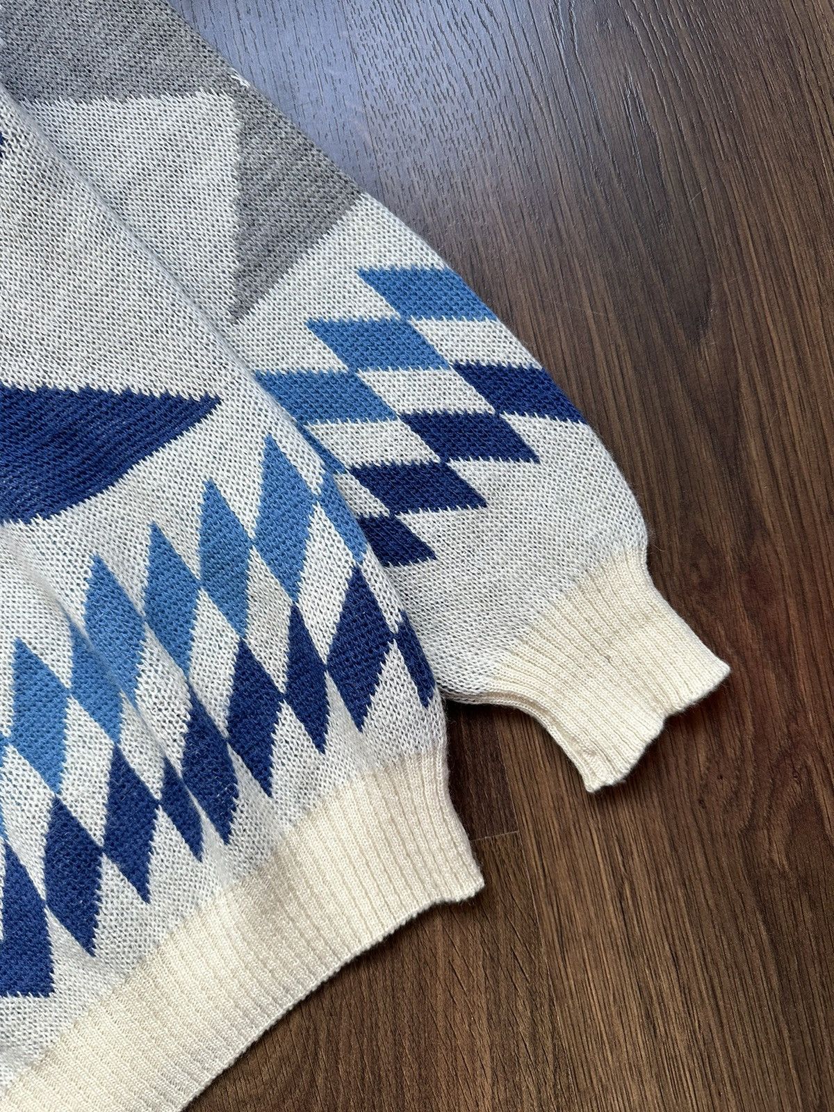 Lacoste × Vintage Vintage Retro Wool Sweater Lacoste M 90s Fullprint Size US M / EU 48-50 / 2 - 2 Thumbnail