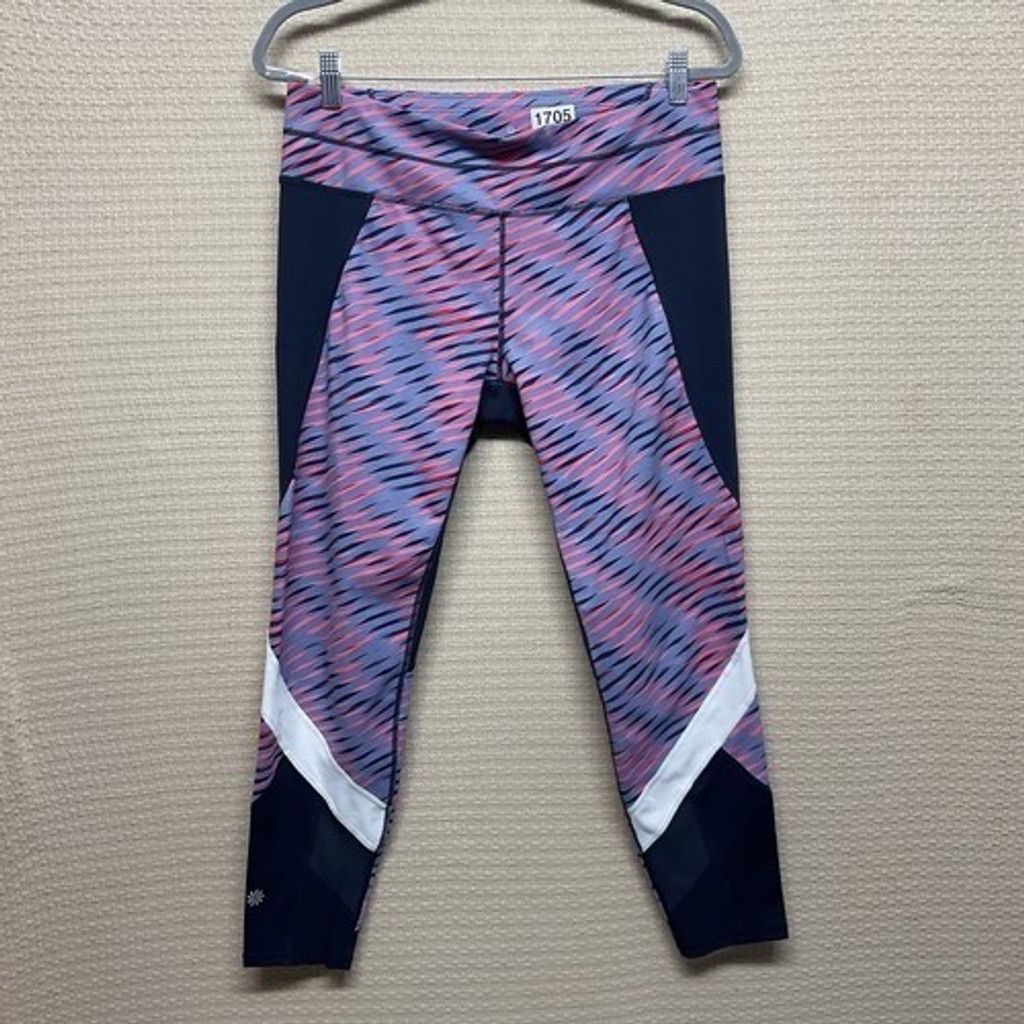 Athleta NWOT Athleta Electra Sonar 7/8 Mid Rise Pocke Tight Women L Size 32" / US 10 / IT 46 - 1 Thumbnail