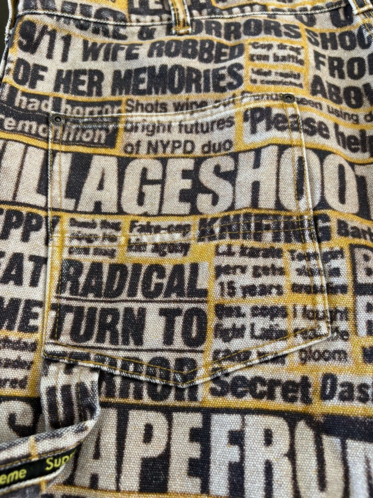 Supreme Supreme/Dash Snow Double Knee Painter Pants Denim Size US 38 / EU 54 - 9 Thumbnail