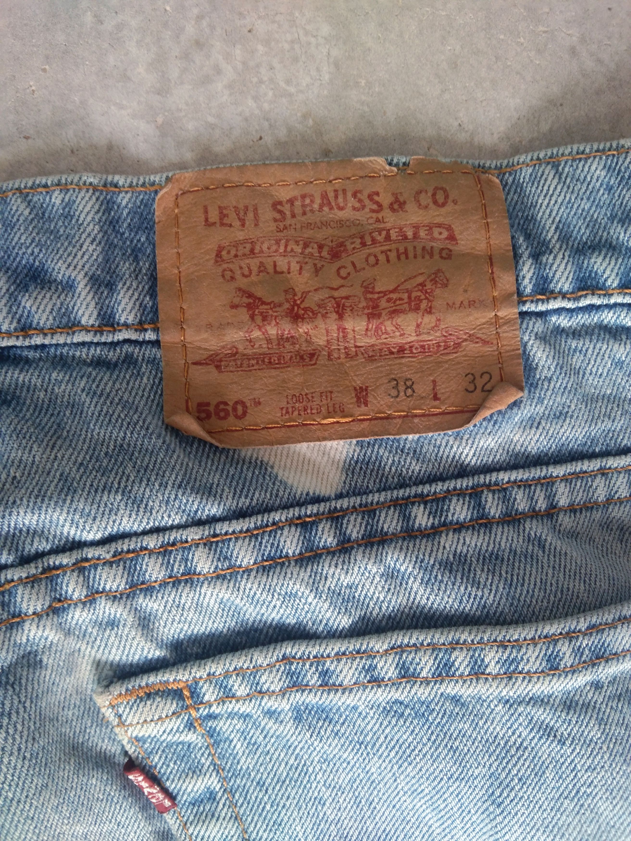 Levi's 90s Vintage Levi's Jeans 560 Made In USA Loose Tapered Leg Size US 38 / EU 54 - 3 Thumbnail