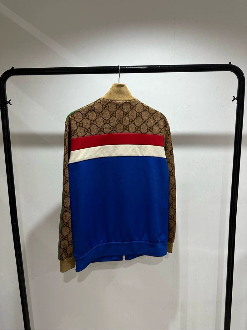 Gucci Gucci Red and blue stitching striped old flower logo jacket Size US S / EU 44-46 / 1 - 2 Thumbnail