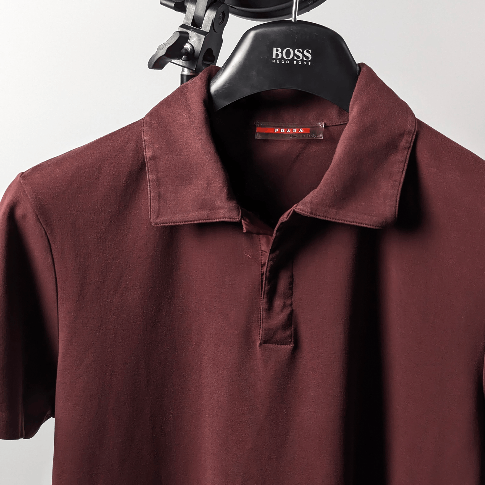Prada Prada Sport Red Tab 2000s Logo Men`s Jersey Polo Shirt S-M Size US S / EU 44-46 / 1 - 2 Thumbnail