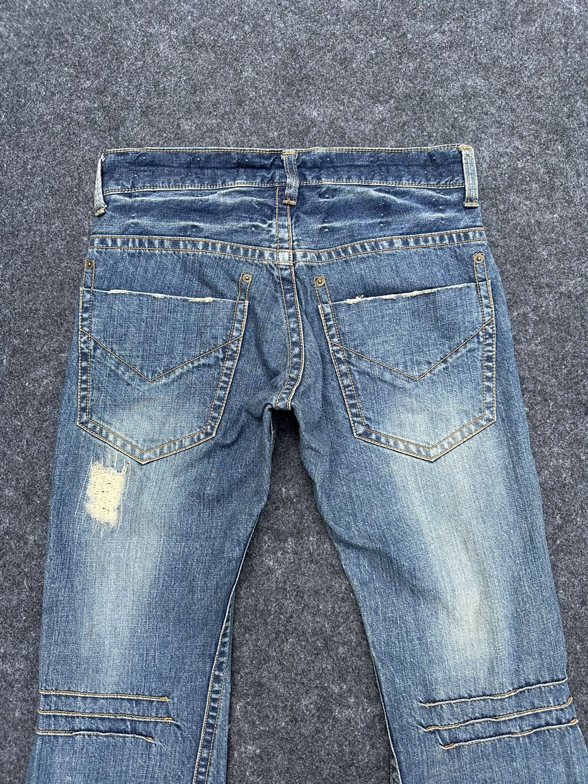 JACKROSE 90s Jackrose by Sanko.Co Flare Distressed Denim 31x33 D18 Size US 31 - 7 Thumbnail