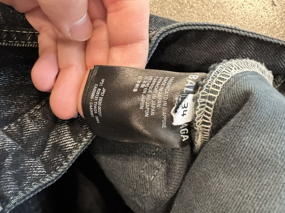 Balenciaga Balenciaga Wide Leg Washed Cargo Jeans Black Size US 34 / EU 50 - 4 Thumbnail