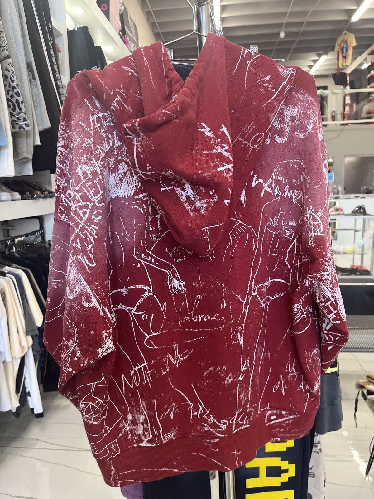Vertabrae Silo Sketch Zip-Up Hoodie Red Size US XL / EU 56 / 4 - 2 Thumbnail