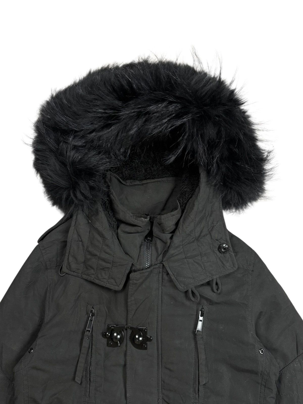 Tornado Mart 2000s SLY - Vkei Style Fur Hoodie Jacket Size US M / EU 48-50 / 2 - 5 Thumbnail
