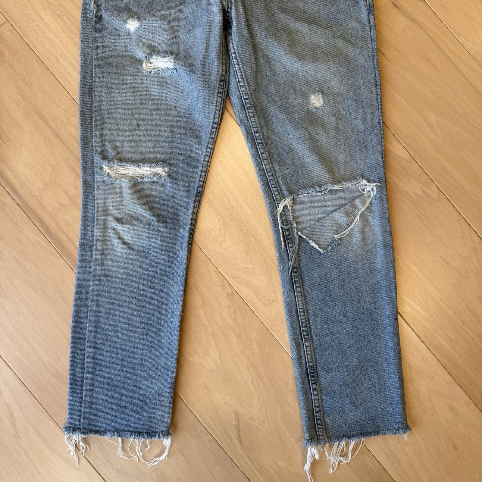 Levi's × Vintage Vintage Levis 505 Jeans 28 Blue Distressed Workwear Light Size US 28 / EU 44 - 5 Thumbnail