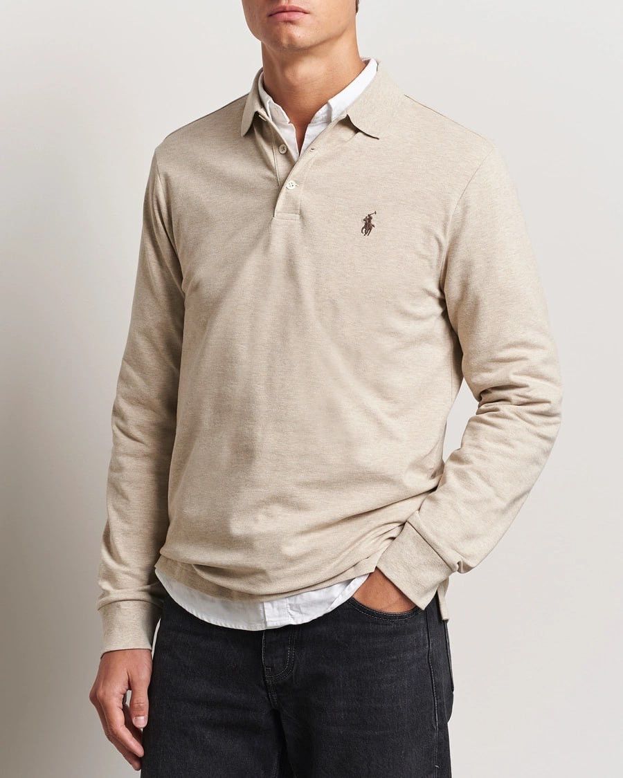 Polo Ralph Lauren Polo Ralph Lauren Slim Fit Polo Long sleeve Shirt Vintage Size US M / EU 48-50 / 2 - 2 Thumbnail
