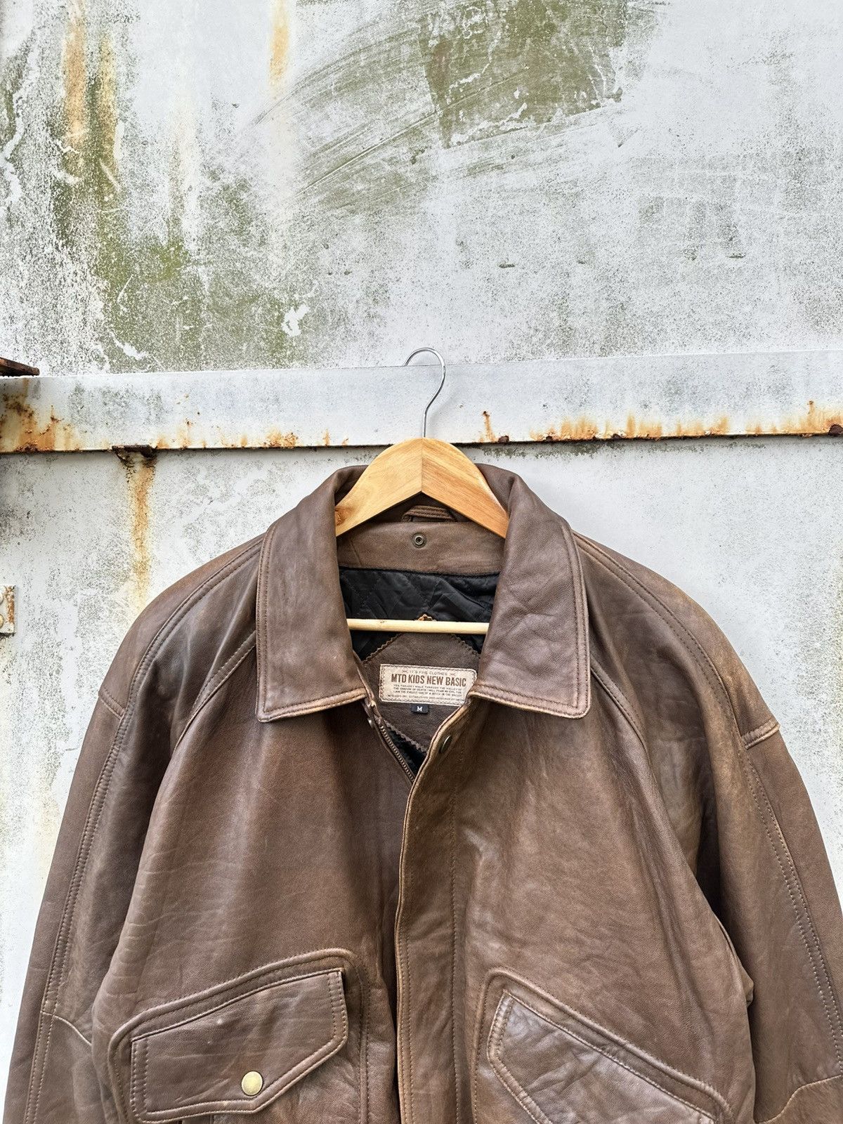 Vintage 🪖Vintage Aviator Leather Bomber Jacket Size US M / EU 48-50 / 2 - 5 Thumbnail