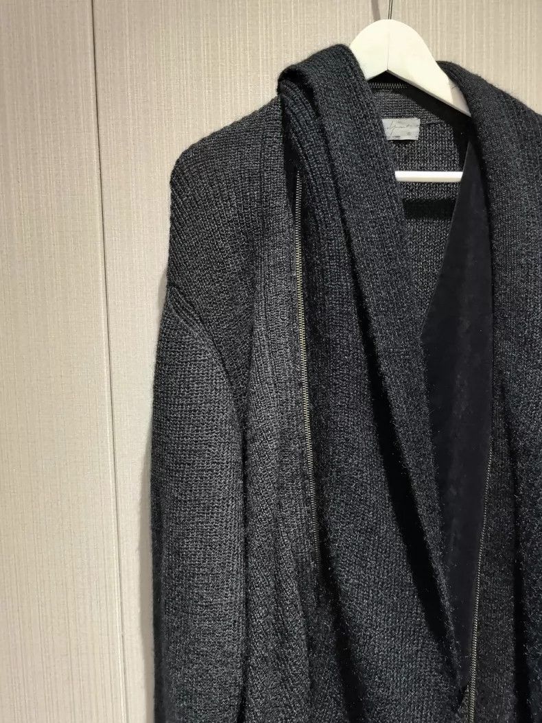 Yohji Yamamoto Yohji Yamamoto 17aw Fake Two-Piece Knitted Cardigan sweater Size US L / EU 52-54 / 3 - 4 Thumbnail